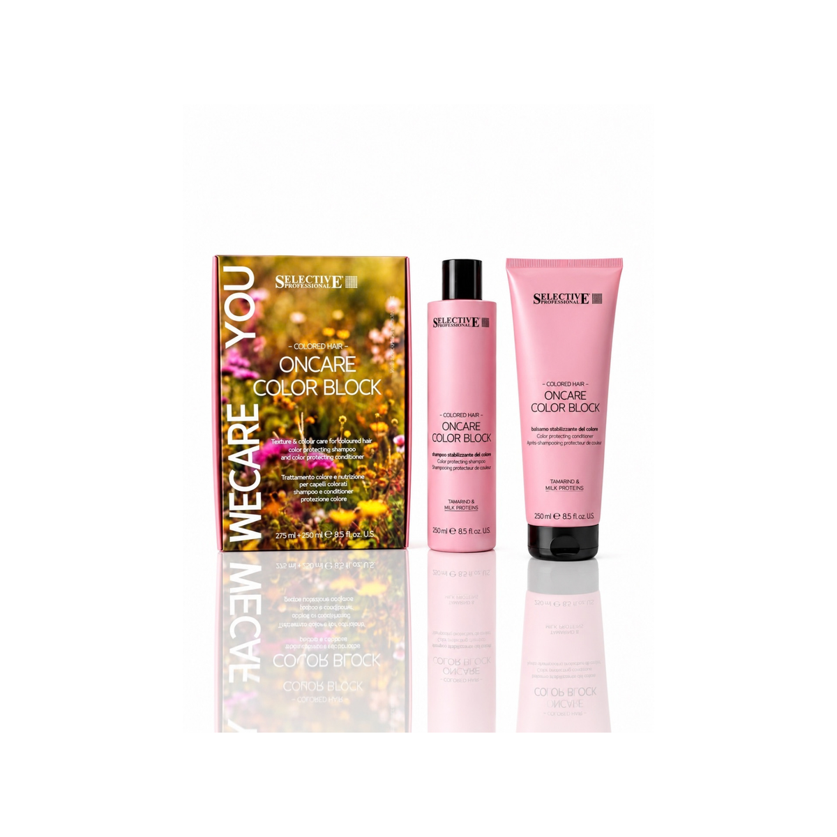 Selective On Care Kit Color Block Shampoo 275 ml + Balsamo Stabilizzante 250 ml